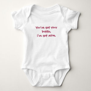 Your bottle and mine Infant Creeper
