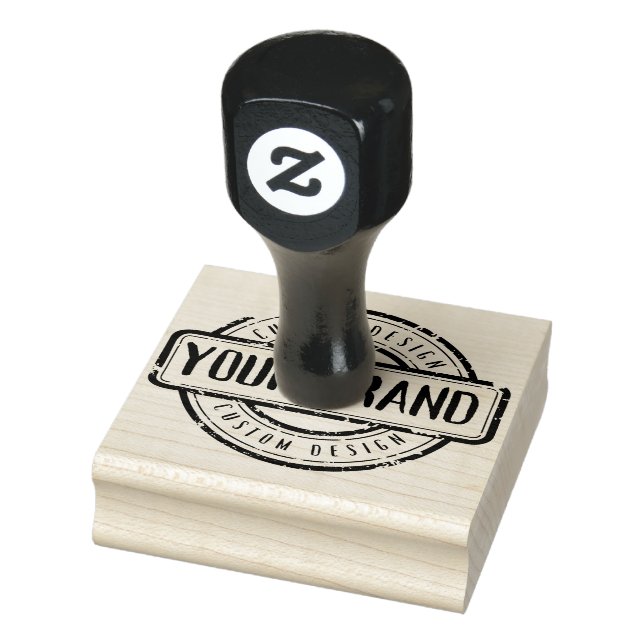 Your Brand Logo Custom Rubber Stamp (Stamp)