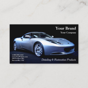 Your Brand Silver Car Business Card