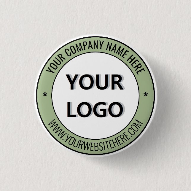 Your Branded Business Promotional Button Example (Front)