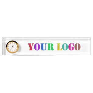 Your Branded Promotional Business Desk Sign Clock