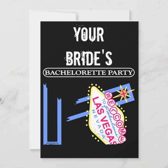 YOUR BRIDE'S BAHELORETTE PARTY INVITATION (Front)