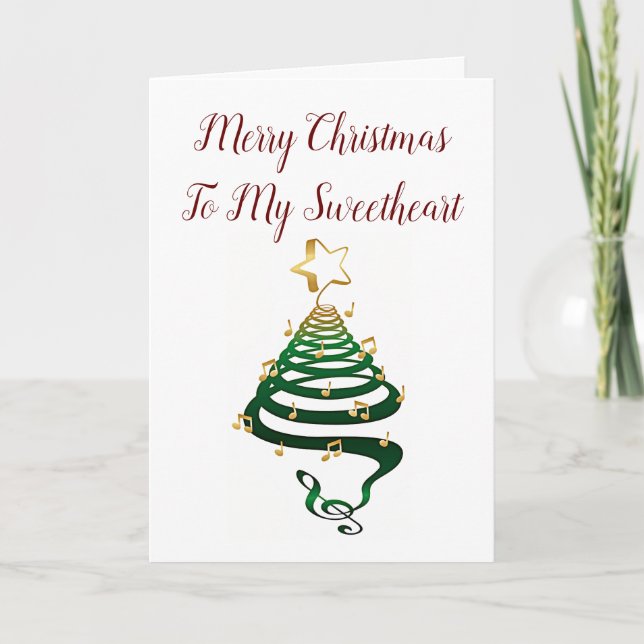 *YOUR BRING MUSIC TO MY LIFE*  LOVE AT CHRISTMAS HOLIDAY CARD (Front)