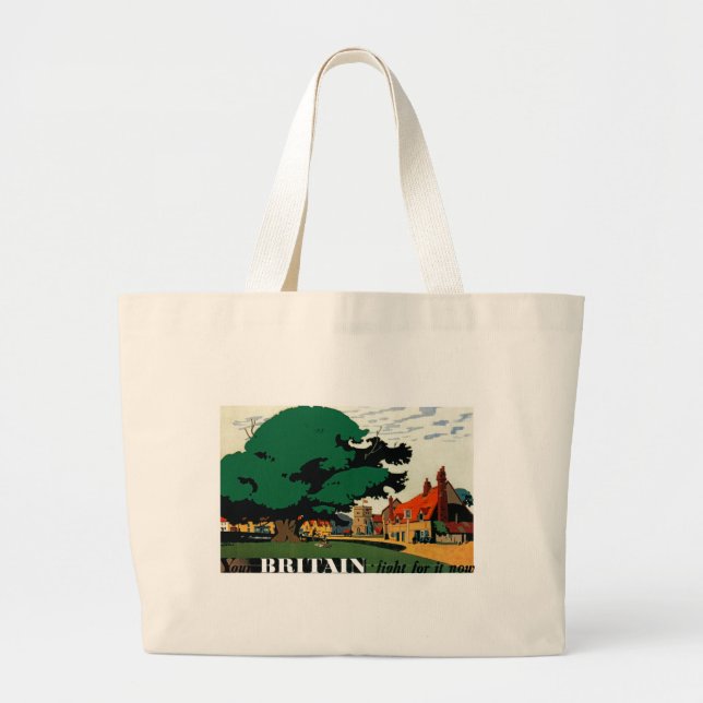 Your Britain ~ Fight For It Now Large Tote Bag (Front)