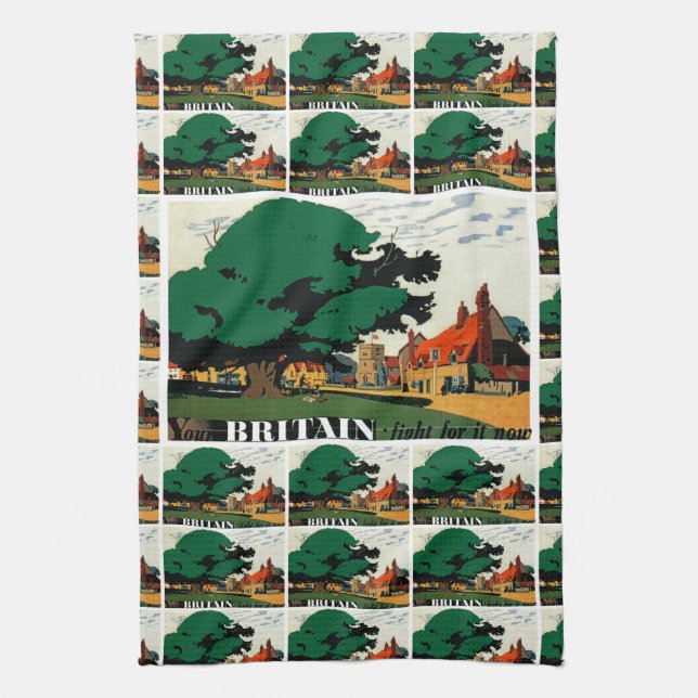 Your Britain ~ Fight For It Now Tea Towel (Vertical)
