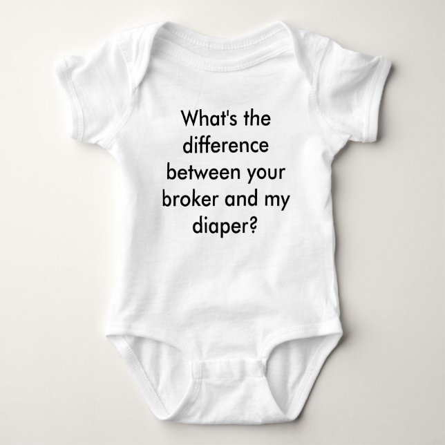 Your Broker vs. My Diaper Baby Bodysuit (Front)