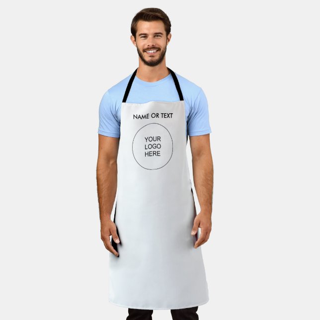 Your Business Company Logo Here Add Text Or Name Apron (Worn)