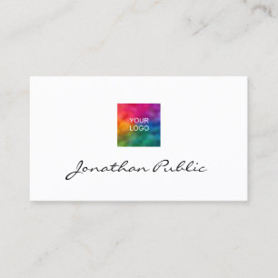 Your Business Company Logo Here Modern Template Card