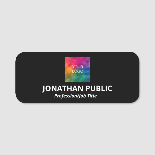 Your Business Company Logo Name Here Template Tag (Front)
