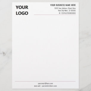 Your Business Letterhead Template with QR Code