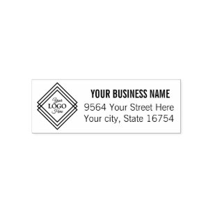 Your Business Logo Address Self-inking Stamp