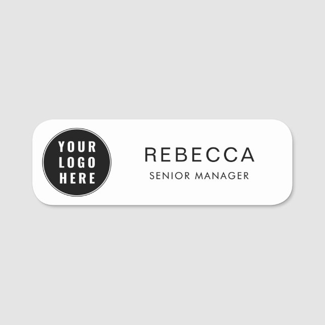 Your Business Logo and Company Employee Name Tag (Front)