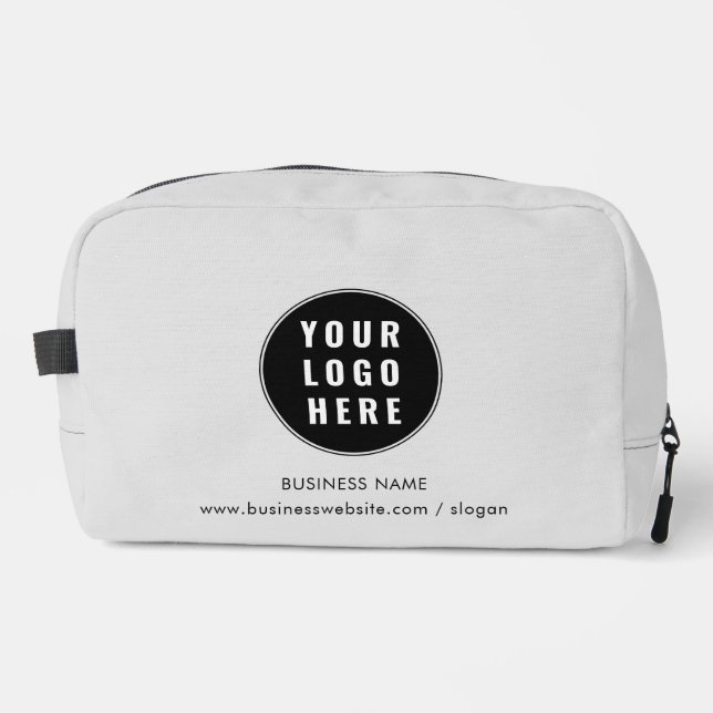 Your Business Logo and Company Website Custom Dopp Kit (Front)