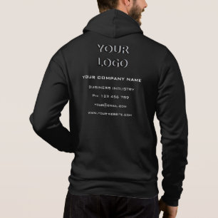 Your Business Logo and Custom Text Company Hoodie