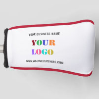 Your Business Logo and Custom Text Golf Head Cover