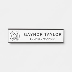 Your Business Logo and Employees Custom Door Sign