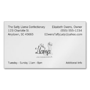 Your Business Logo and Information 8 line Magnetic Card