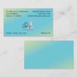 Your Business Logo and Information Soft Pastel  Card