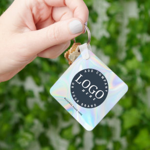 Your Business Logo and Return Address Holographic Key Ring