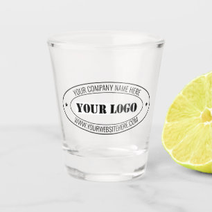 Your Business Logo and Text Company Shot Glass