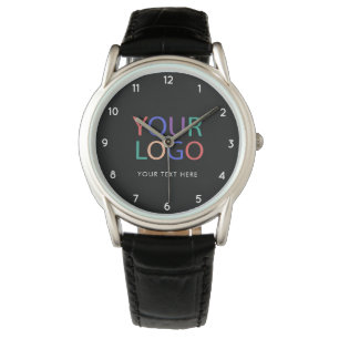 Your Business Logo and Text Custom Watch