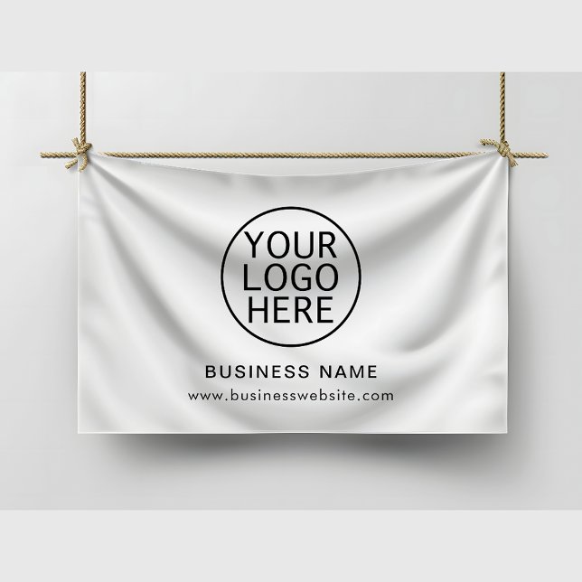 Your Business Logo and Website Company Reopening Banner (Add Your Business Logo Custom Vinyl Banner)