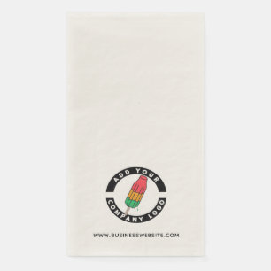 Your Business Logo and Website Custom Company Napkin