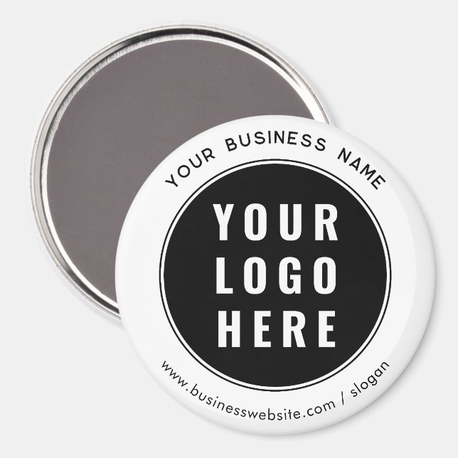 Your Business Logo and Website Custom Marketing Magnet (Front/Back)