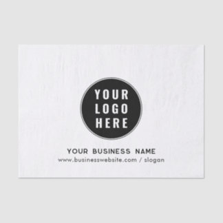 Your Business Logo and Website Custom Marketing Tissue Paper