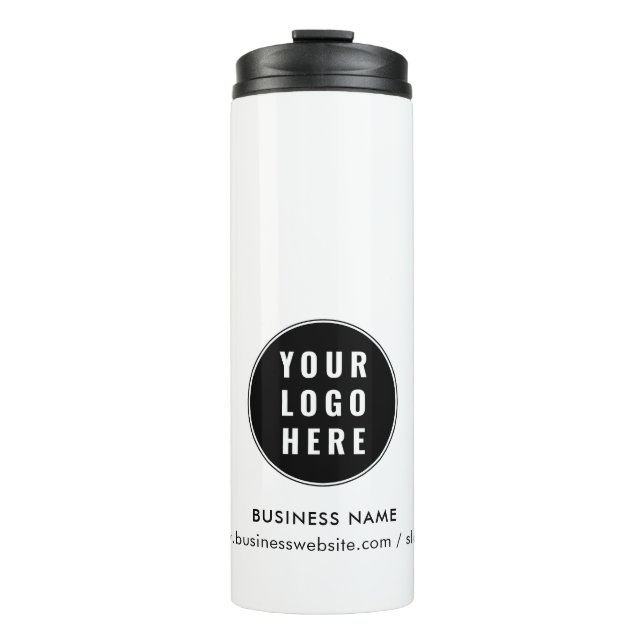 Your Business Logo and Website Promotional Thermal Tumbler (Front)