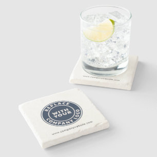 Your Business Logo Annual Corporate Event Custom Stone Coaster