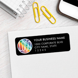 Your Business Logo Basic Black Return Address
