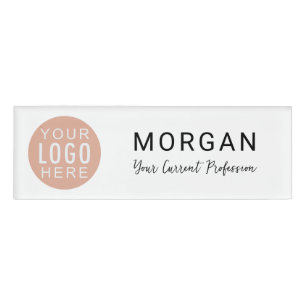 Your Business Logo Company Employees Custom Name Tag