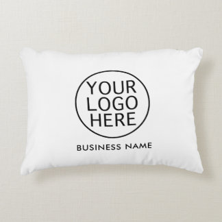 Your Business Logo Company Name Branded Custom Decorative Cushion