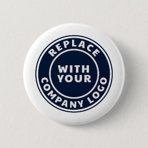 Your Business Logo Corporate Employees Promotional 6 Cm Round Badge