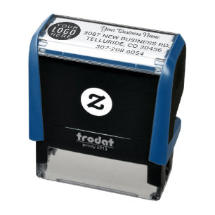 Your Business Logo Corporate Return Address Self-inking Stamp