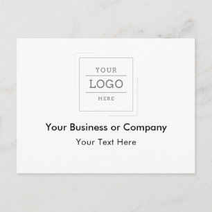 Your Business Logo Custom Announcement Postcard