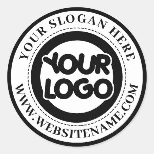 Your Business Logo Custom Classic Round Sticker
