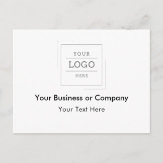Your Business Logo Custom Invitation Postcard