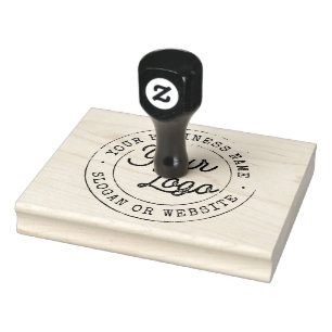 Your Business Logo Custom Large Vintage Typewriter Rubber Stamp