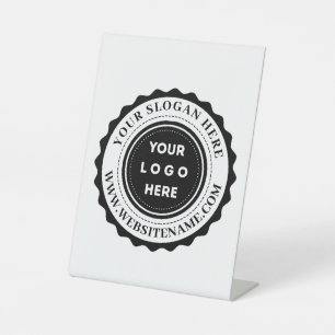 Your Business Logo Custom Pedestal Sign