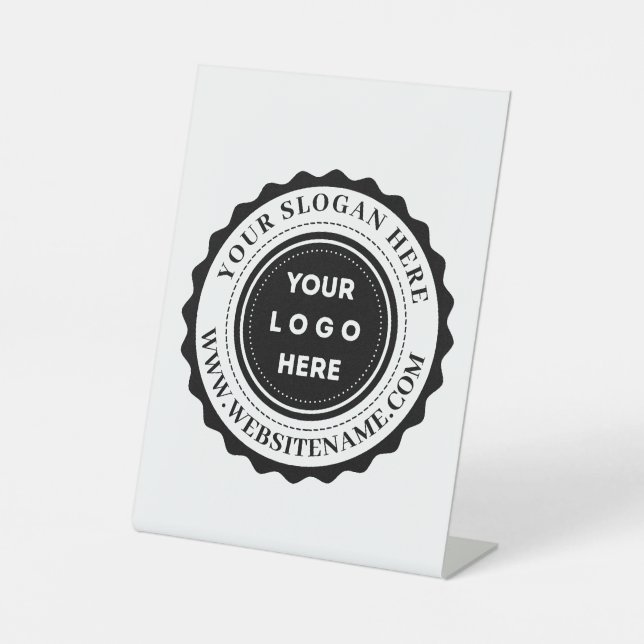 Your Business Logo Custom Pedestal Sign (Front)