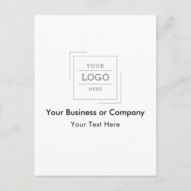Your Business Logo Custom Postcard (Front)