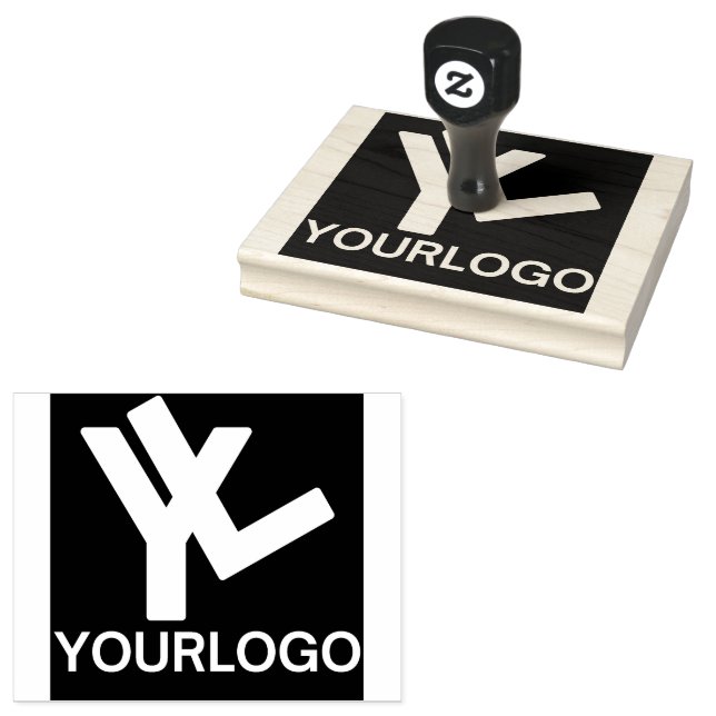 Your Business Logo Custom Rubber Stamp (Stamped)