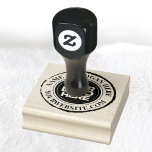 Your Business Logo Custom Rubber Stamp<br><div class="desc">Create your own Custom Business Logo rubber ink stamp adding your company name, slogan, website or any personalised text. Upload your business logo, photo, clipart or any image. A bold and informal design with edgy serif font and grunge distressed round borders, for a stylish and vintage look. Make your own...</div>