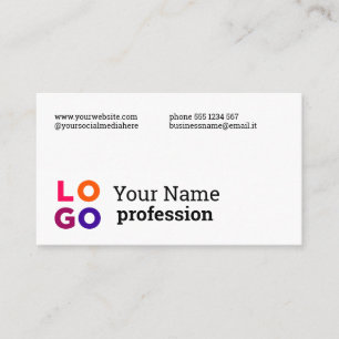 Your Business Logo Custom Simple Card