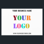 Your Business Logo Custom Text Promotional Flyer<br><div class="desc">Custom Colours and Fonts - Design Your Own Personalised Flyer with Your Company Logo and Name Website or Custom Text Promotional Business Flyers / Gift - Add Your Logo / Image or QR Code - Photo / and Text - Name / Information / More - Resize and move elements with...</div>