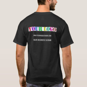Your Business Logo Custom Text T-Shirt Template
