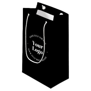 Your Business Logo & Customisable Text Template Small Gift Bag