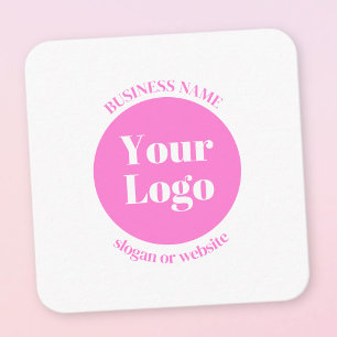 Your Business Logo & Editable Text Template   Pink
